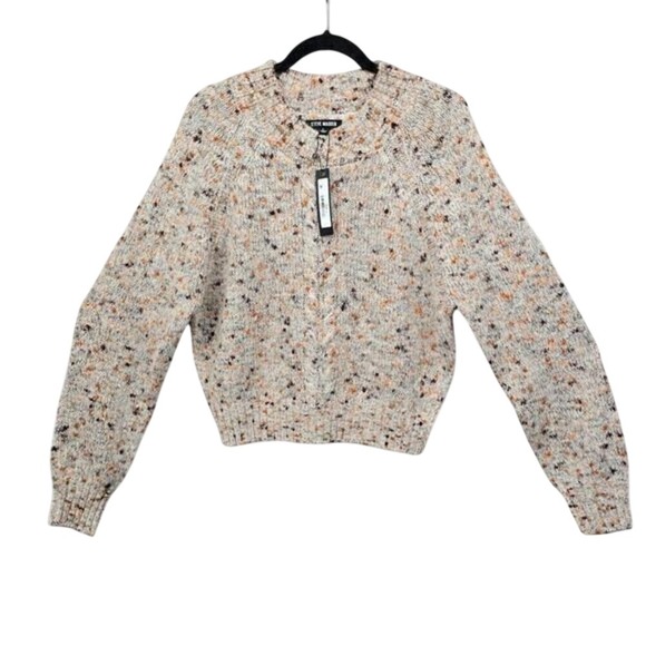 Steve Madden Sweaters - Steve Madden Sweater Women's Large Textured Cable-Knit‎ Mock-Neck Alpaca Blend